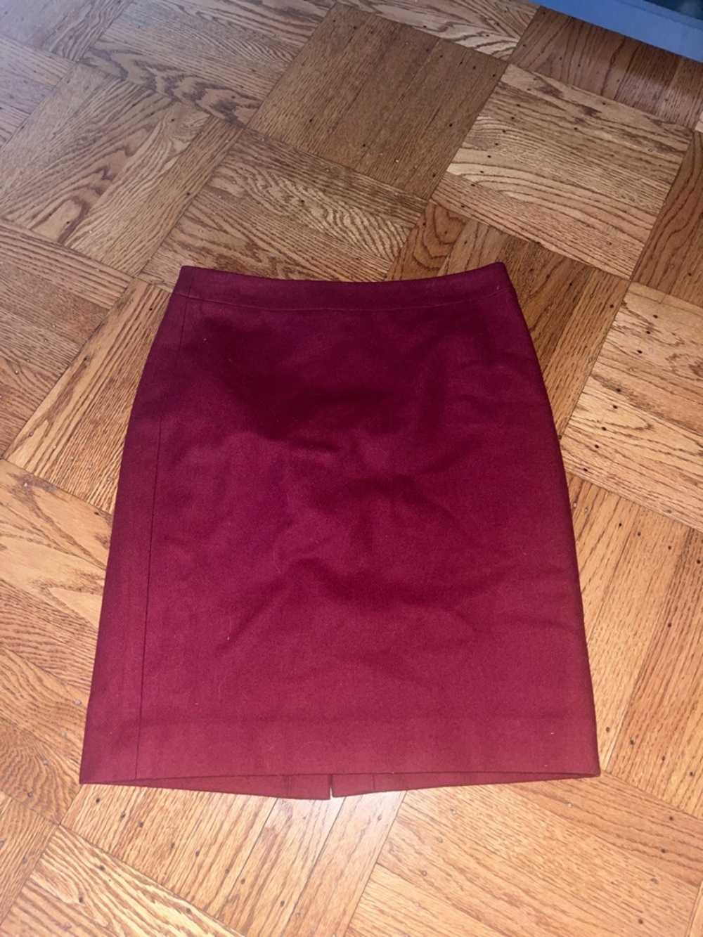 J.Crew size 2 pencil skirt cranberry wool